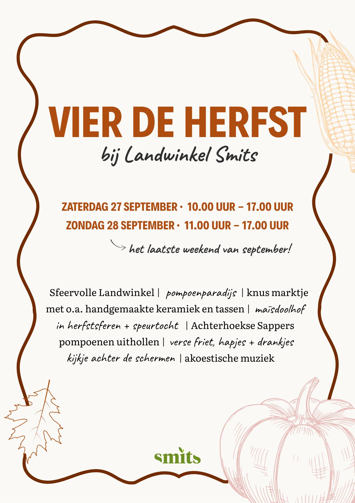 Vier de herfst bij Landwinkel Smits!