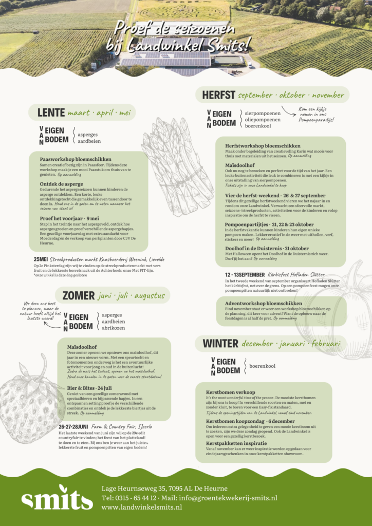 Proef de seizoenen bij Landwinkel Smits!