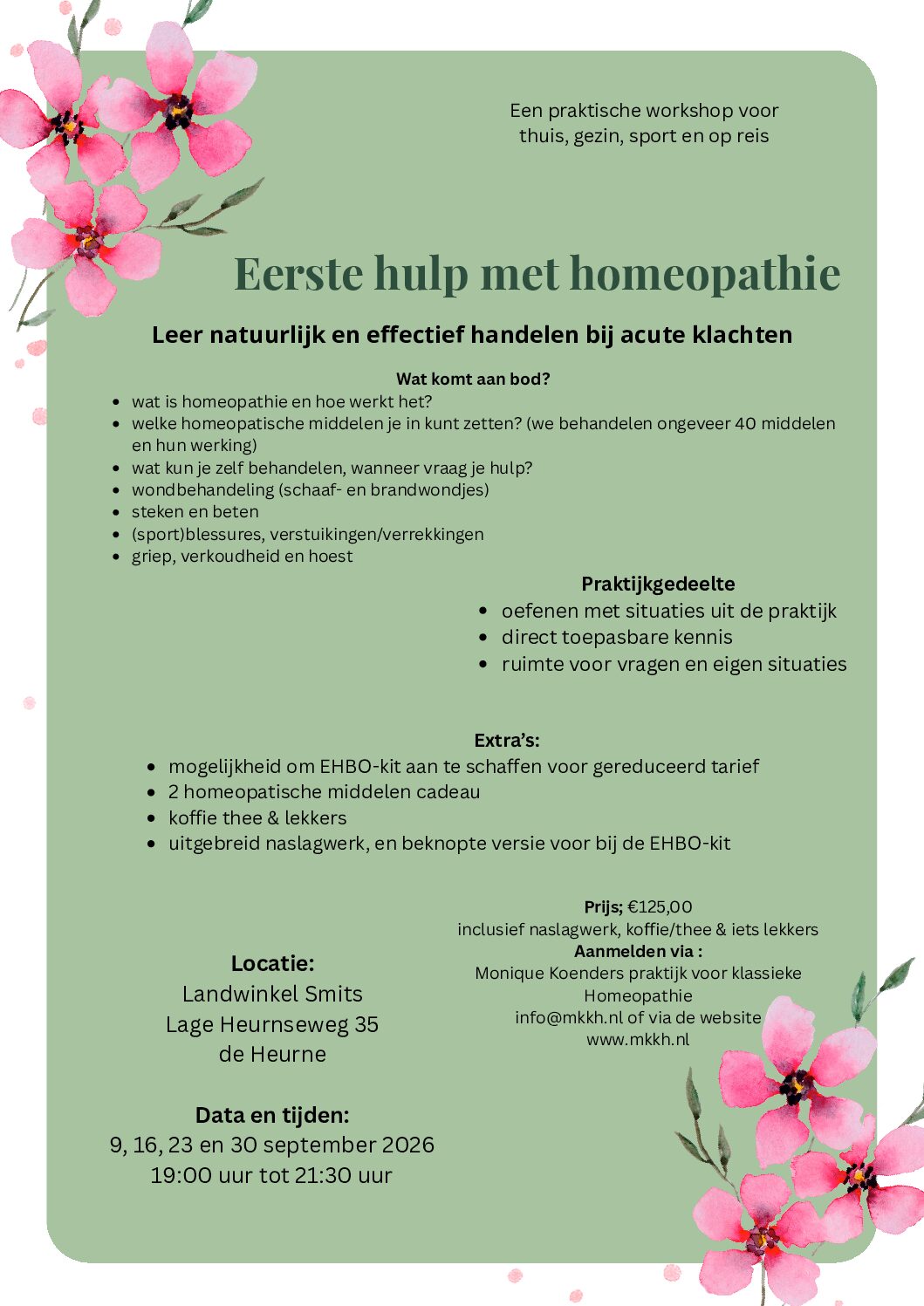 Homeopathie 101 in het Smitscafé